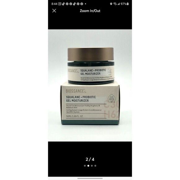 Biossance Squalane Probiotic gel Cream moisturizer full size - Picture 1 of 1
